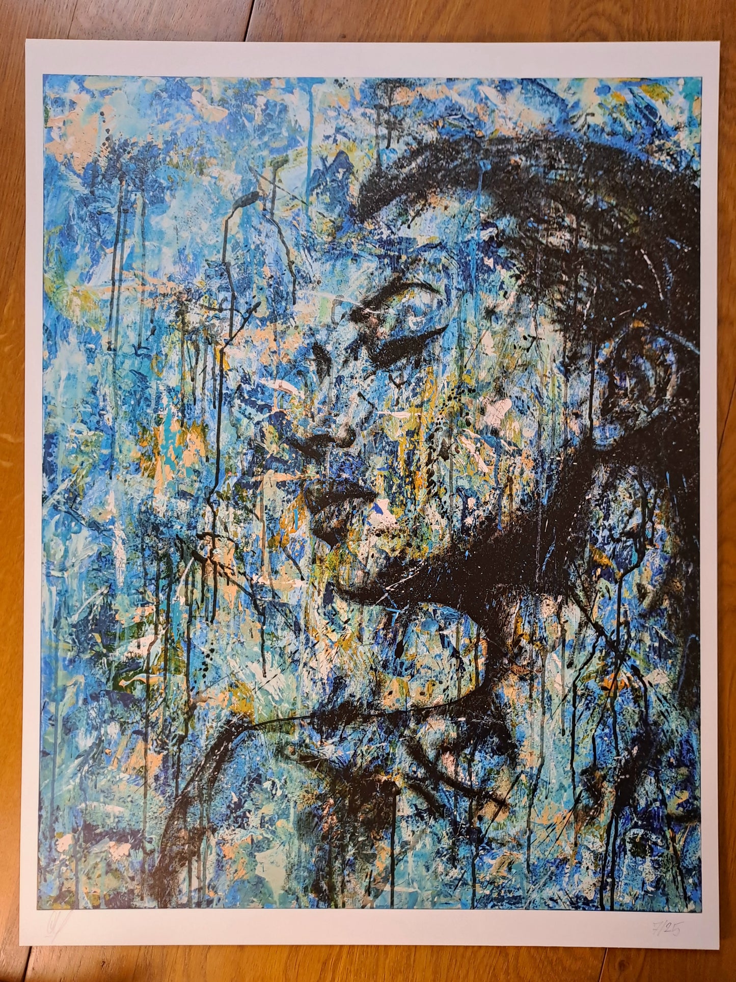 Blue mess
