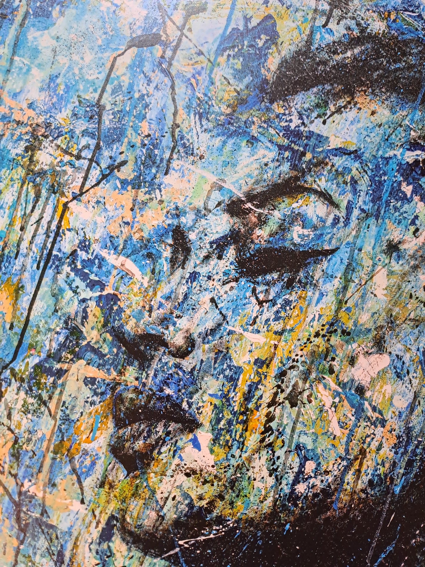 Blue mess