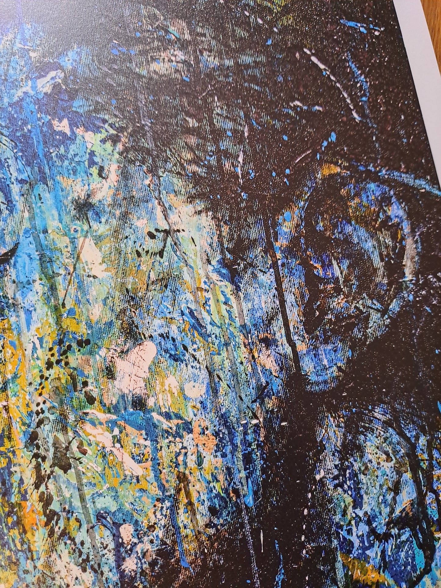 Blue mess