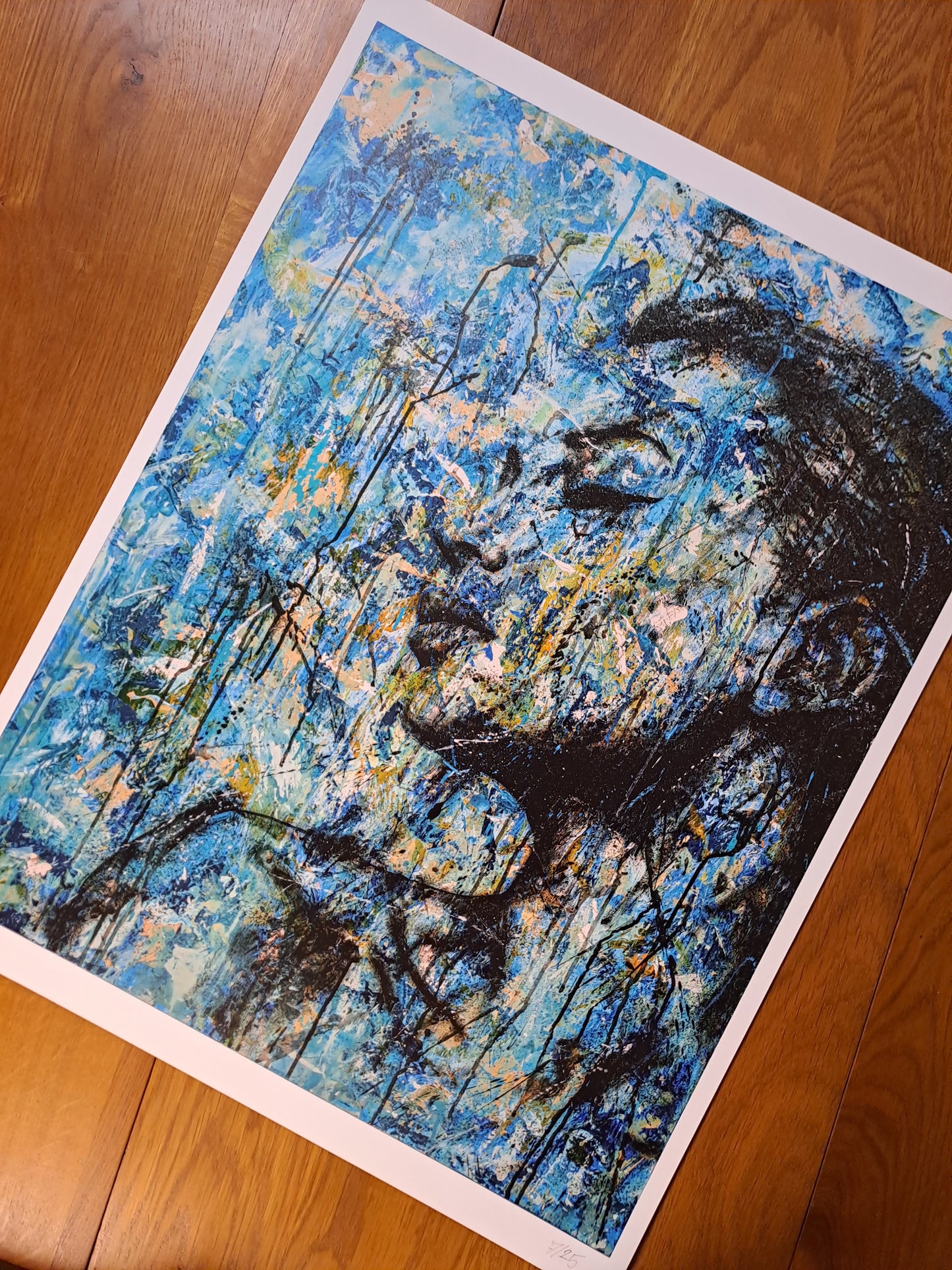 Blue mess
