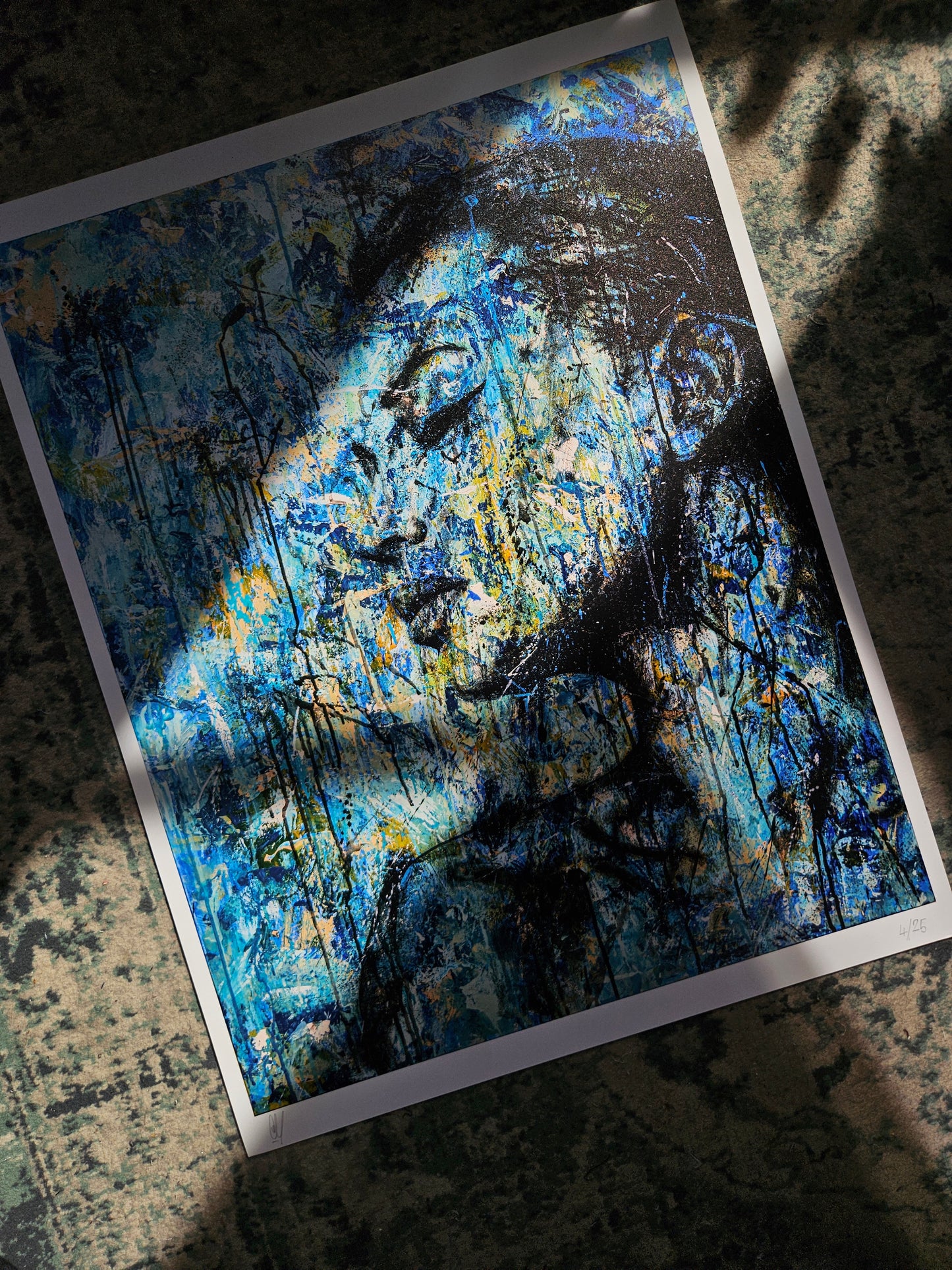 Blue mess