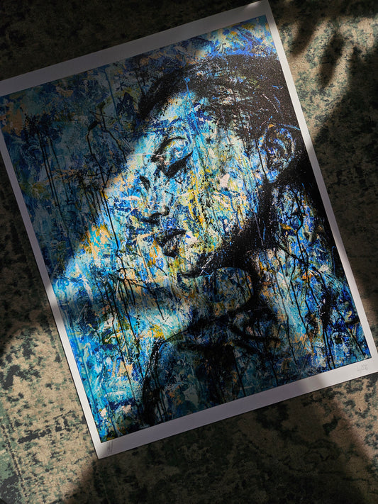 Blue mess