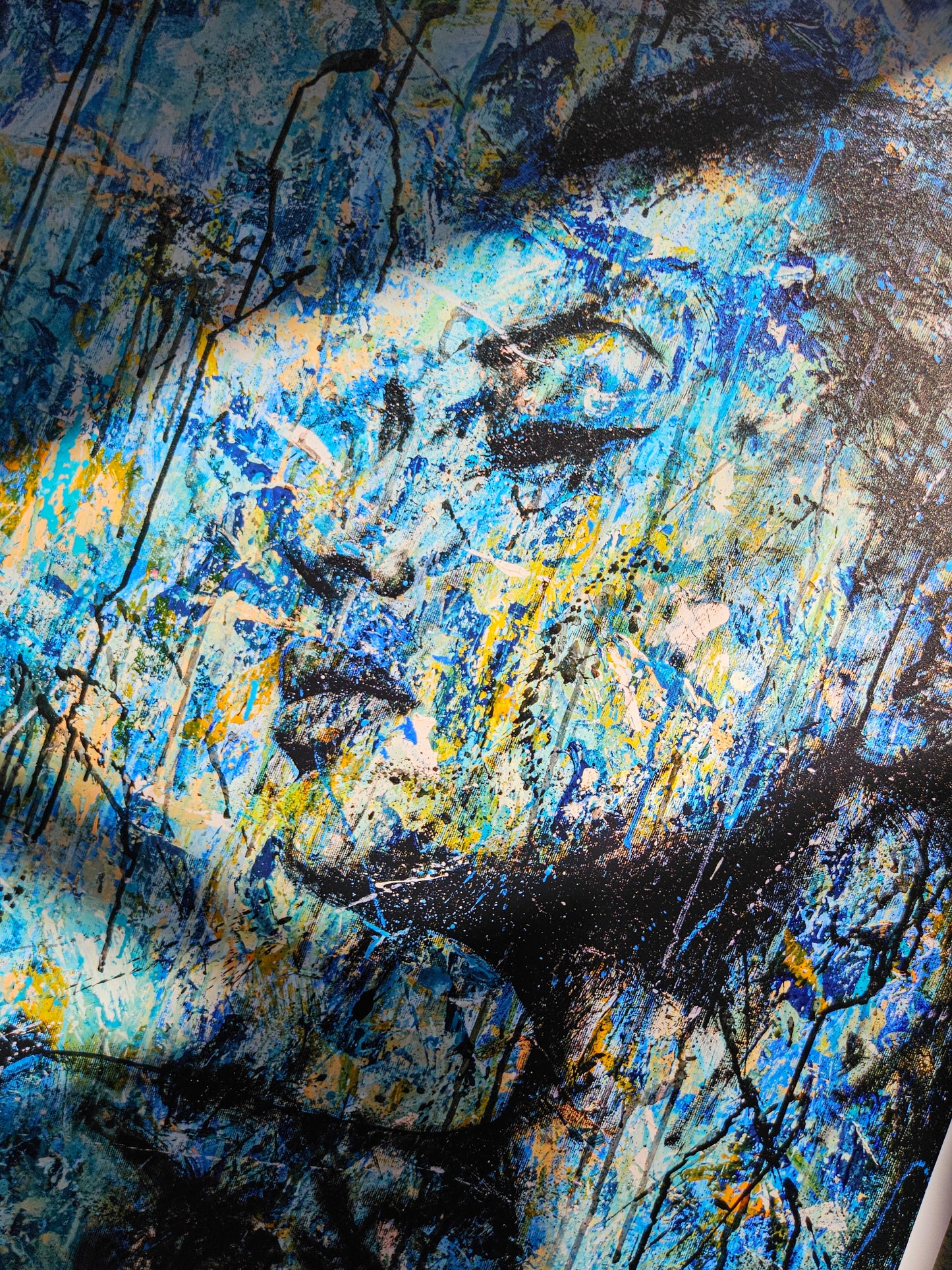 Blue mess
