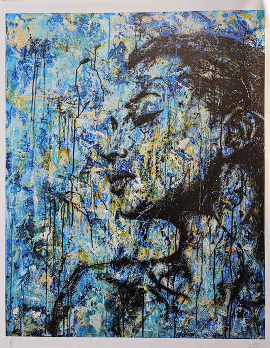 Blue mess