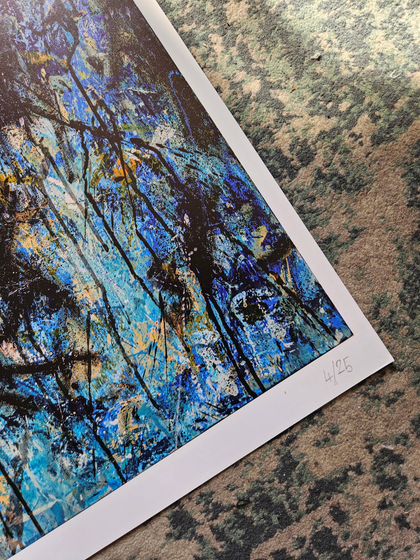 Blue mess