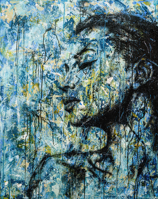 Blue mess
